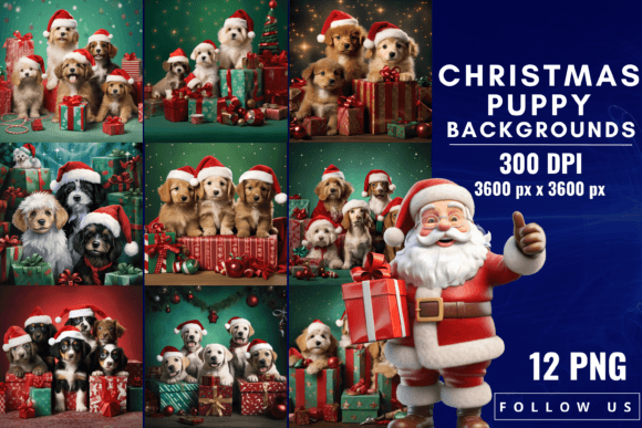 Christmas Puppy Backgrounds: Infusing Festive Joy Into Your Projects