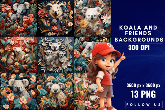 Infusing Charm with Koala and Friends Backgrounds