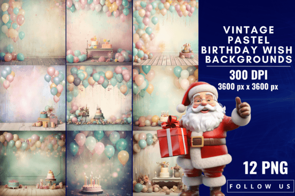 Infusing Your Projects with Nostalgic Charm: Vintage Pastel Birthday Wish Backgrounds
