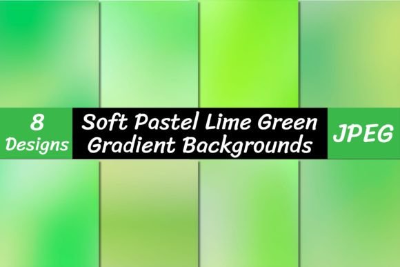 Pastel Lime Green Gradient Backgrounds: A Fresh Visual Foundation