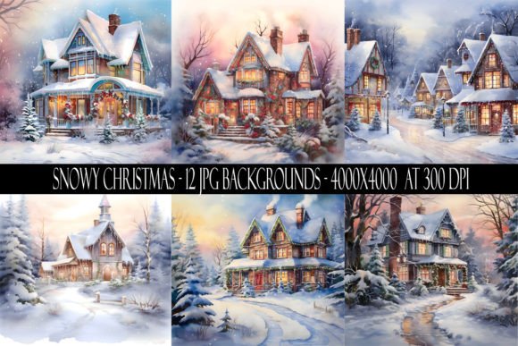 Snowy Christmas Backgrounds: Instant Festive Atmosphere