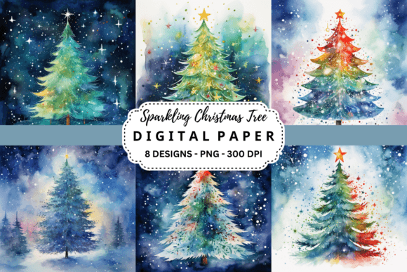 Sparkling Christmas Tree Backgrounds: Elevate Your Holiday Designs