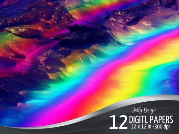 Unleash Vibrant Worlds with Rainbow Lava Fantasy Backgrounds