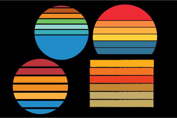 Vintage Sunset Bundle Backgrounds: Warmth for Modern Design